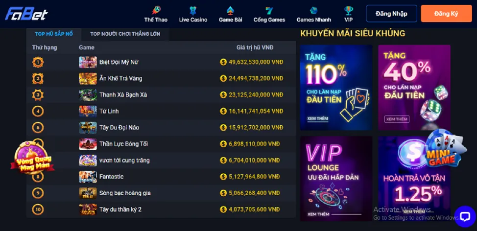 Trò chơi Baccarat tại thomo38 nhà cái